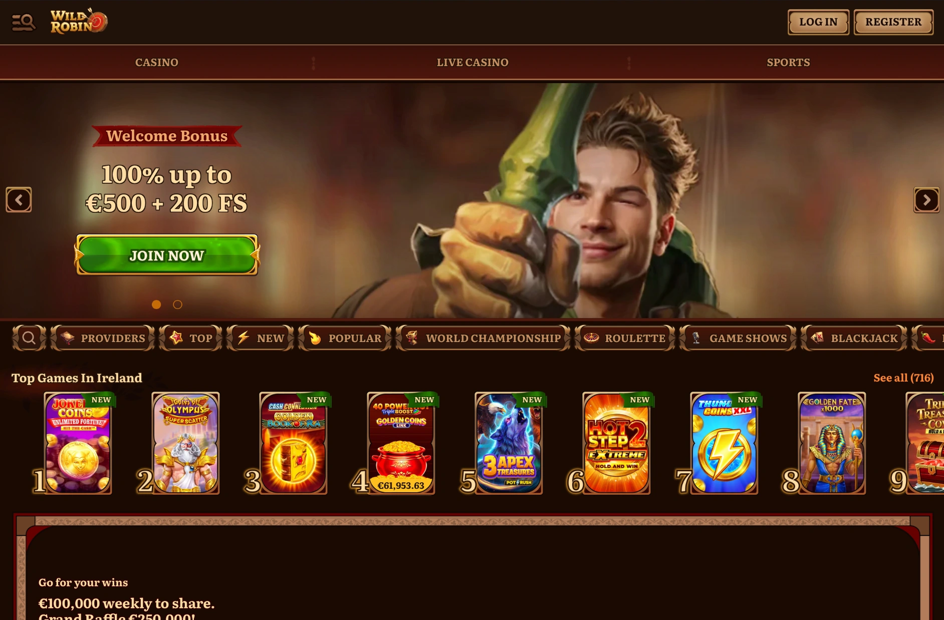WildRobin Casino – Online casino ervaring voor Nederlandse spelers image 1