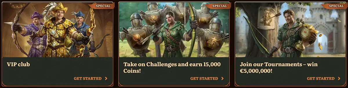 Bonussen voor het spelen van WildRobin Casino-gokkasten